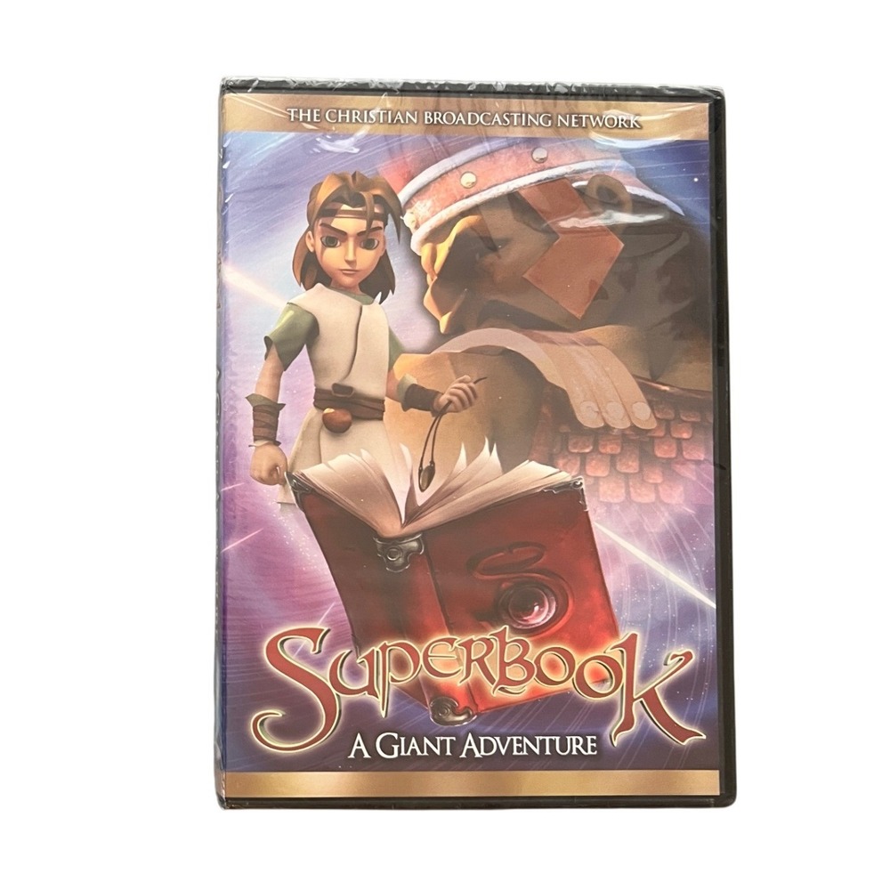 Superbook A Giant Adventure DVD CBN David and Goliath Animated Movie NEW Sealed